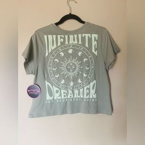 🆕 Infinite Dreamer Graphic Tee by angel energy Bubble Letters NWT